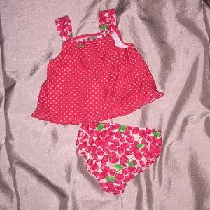 Carters 18 month cherry bathing suit